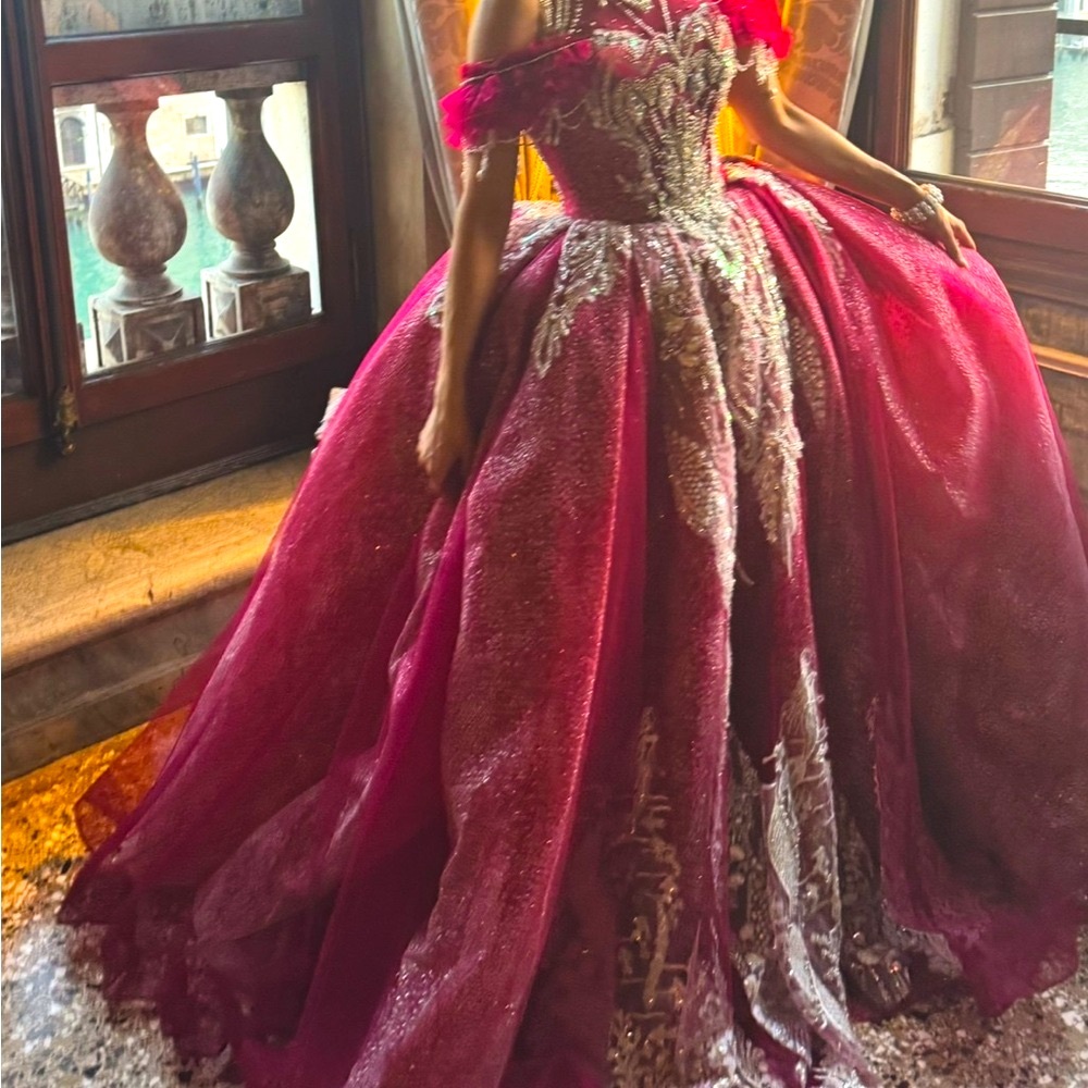 Elegant Red Ball Gown